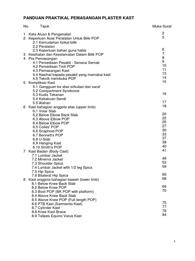 Cara Pemasangan Plaster Of Paris Dan Fiberglass Pdf