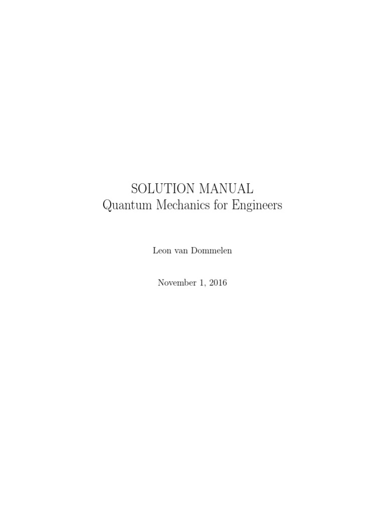 Solution Manual Book | PDF | Chemical Bond | Neutron