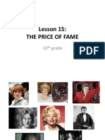 Lesson 15: The Price of Fame: 10 Grade