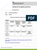 Andamio Toxicidad de Los Agentes Químicos