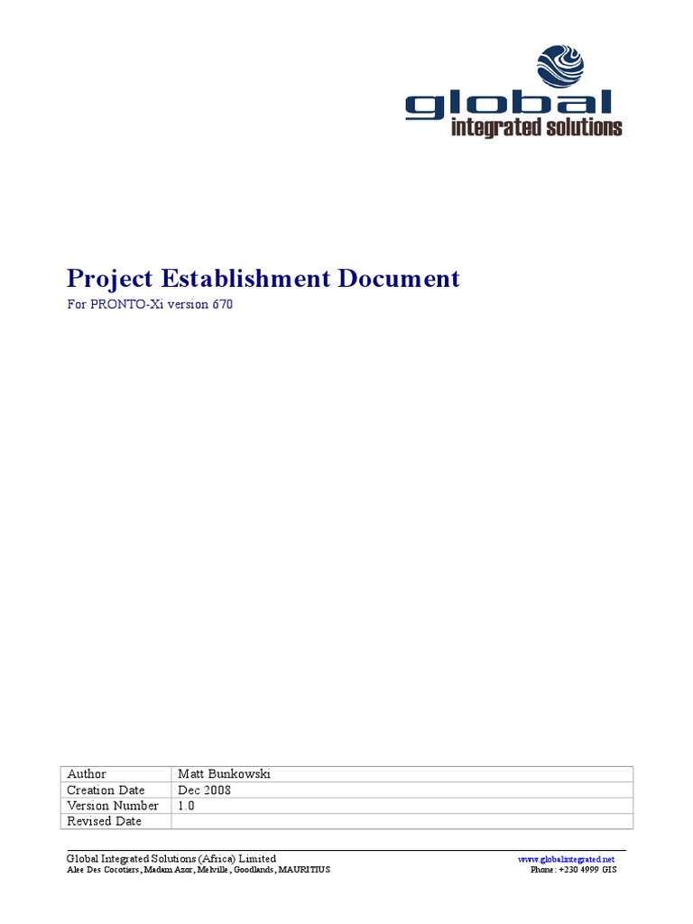 PRONTO-Xi Project Establishment Guide | PDF | Backup | Printer (Computing)