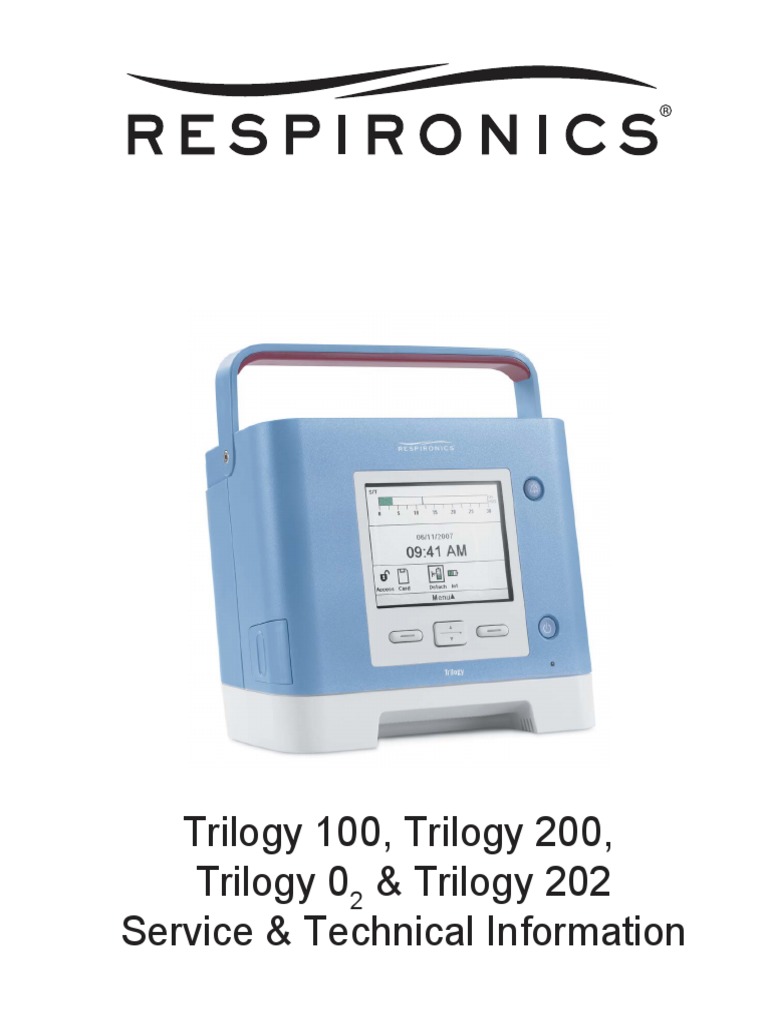 Respironics Trilogy Service Manual | PDF | Electrical Engineering