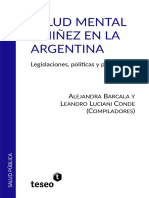 Salud mental infantil: legislaciones, políticas y prácticas en Argentina