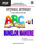 Optional Abcul Bunelor Maniere CP 2018-2019