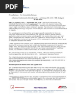 Download Advanced Instruments Introduces the LactoScope C3 C4 Milk Analyzer at IDS Show by Tiziani Whitmyre public relations  SN37419225 doc pdf