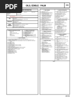 Oils, Edible: Palm: Cautionary Response Information