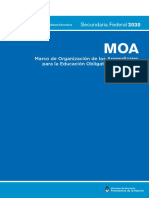 MOA - Marco de Organización de Los Aprendizajes para La Educación Obligatoria Argentina