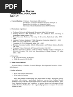 Naresh Kumar Sharma Brief Cv
