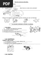 Guia Seres Vertebrados e Invertebrados