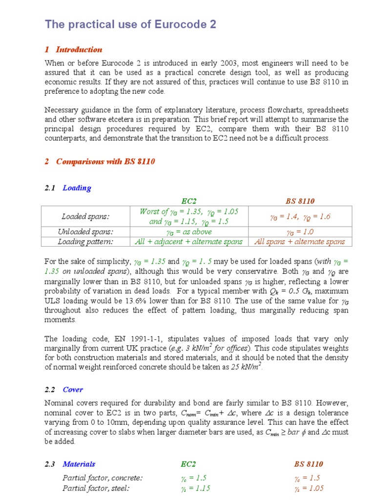 Practical Guide to Eurocode 2 Design | PDF | Column | Concrete