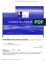 Ppt - Ekonomika Poslovnega Sistema Powerpoint Presentation - Id_4728785