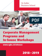 Corporate Management Programs and In-house Workshops