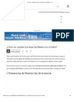 ¿Cómo Se Cumplen Las Leyes de Newton en El Fútbol - VIX