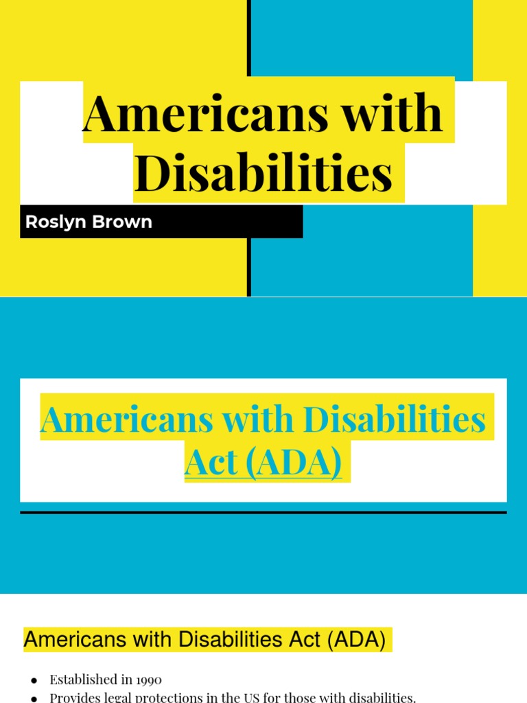 AMERICANS WITH DISABILITIES ACT OF 1990 AS AMENDED visual data 3