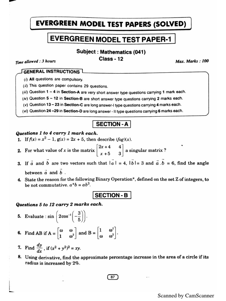 Maths Evergreen 26 Qn Papers Pdf Teaching Mathematics Nature