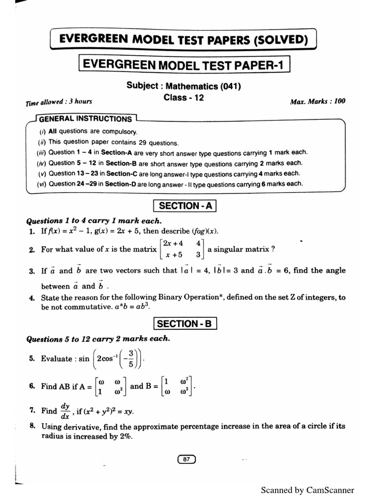 Maths Evergreen 26 Qn Papers Teaching Mathematics Nature