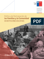 Política de Participación de Las Familias en Int. Educativas