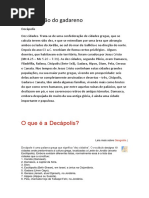 A Libertação Do Gadareno