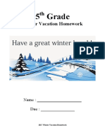 5 Grade: Winter Vacation Homework