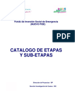 Guía de Costos No. 11 - Catálogo de Etapas y Sub-Etapas PDF