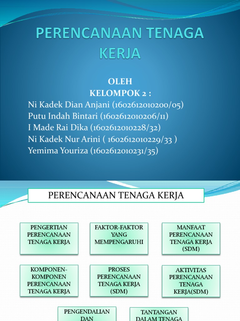 Perencanaan Tenaga Kerja | PDF