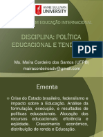 Slides - Politica Educacional