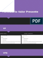 Formulario Valor Presente