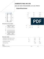 Rodamiento RNA 4910 RS