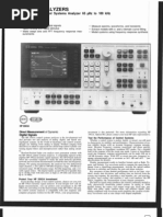 Signal Analyzers: Dual-Channel, Control Systems Analyzer 65 Μhz To 100 Khz