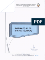 Formato #05 (Ficha Técnica Estandar para La Formulación de Proyectos de Saneamiento en El Ambito Rural)