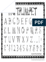 Trumpet Alphabet Poster 11x17