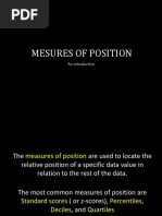 Measures of Position