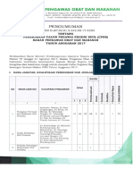 Pengumuman BPOM PDF