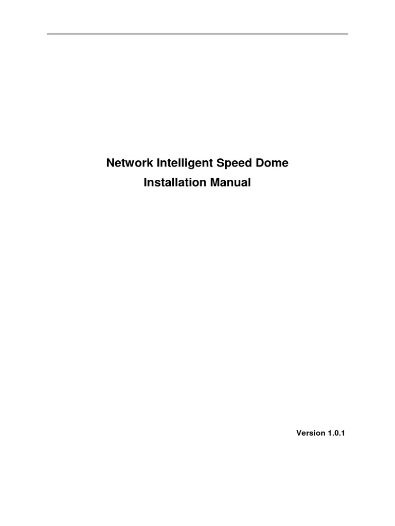 Dahua PTZ SD56 Series PTZ Camera Installation Manual V1.0.1 PDF