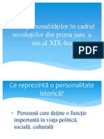 Rolul Personalităților În Cadrul Revoluțiilor Din Prima Jum