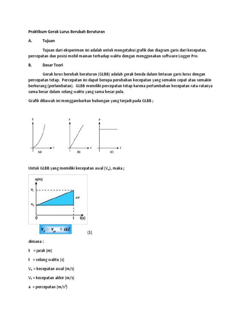 Praktikum Gerak Lurus Berubah Beraturan Pdf