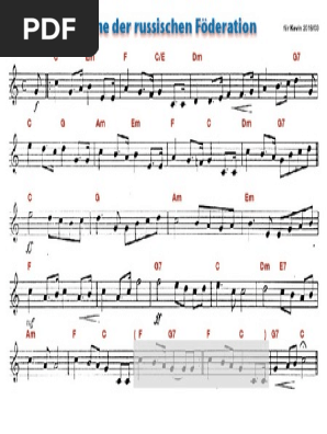 Russische Nationalhymne Leadsheet Pdf