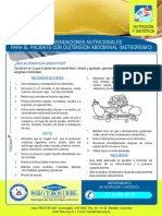 Recomendaciones Nutricionales Paciente Con Distension Abdominal Meteorismo