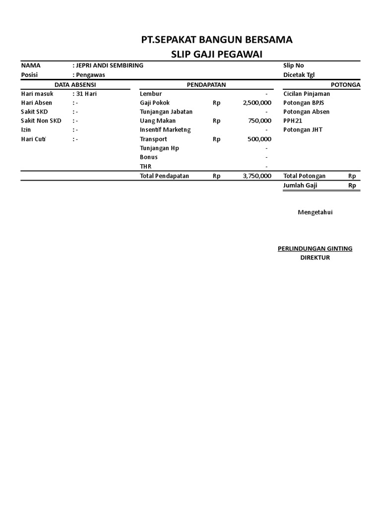 Slip Gaji PDF
