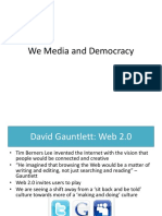 we media and democracy - web 2