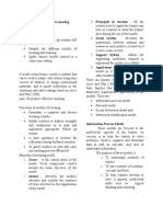 C. Models of Teaching and Learning