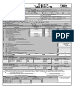 BIR Form No 1801 Estate Tax Return PDF