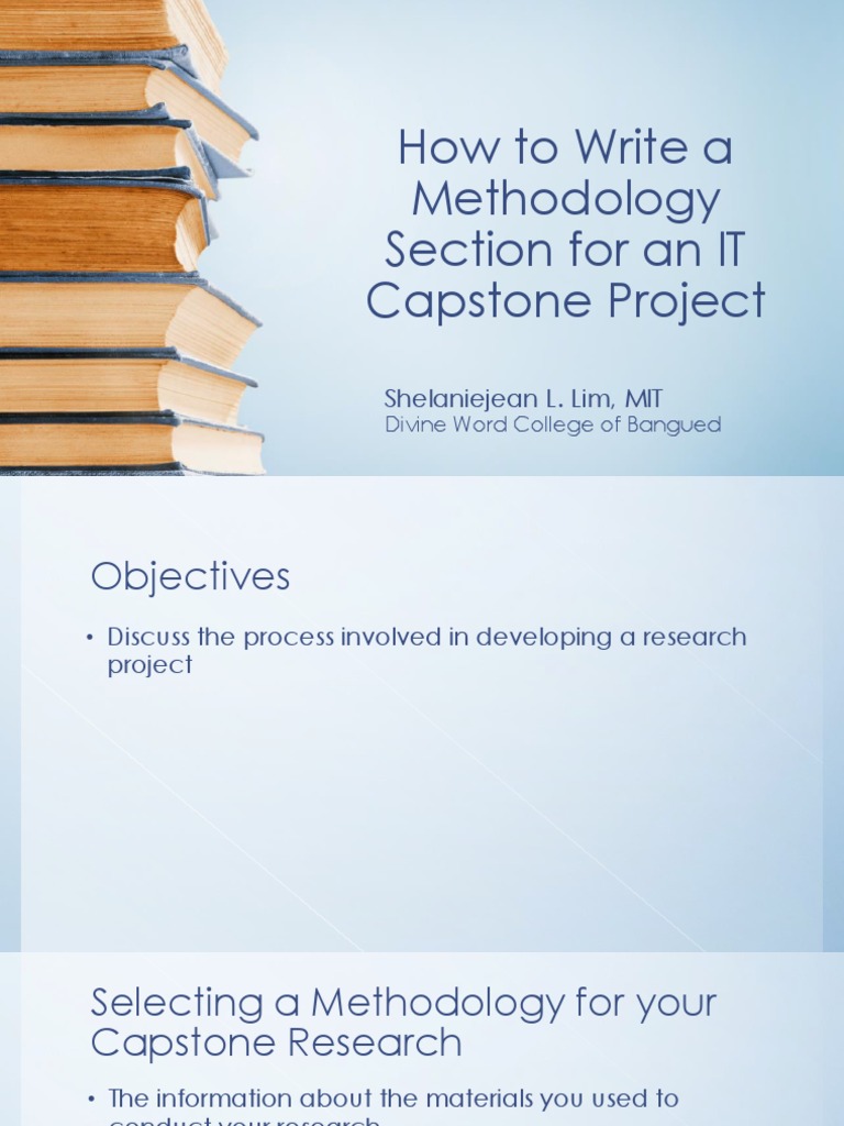 Writing IT Capstone Methodology Guide | PDF | Software Development ...