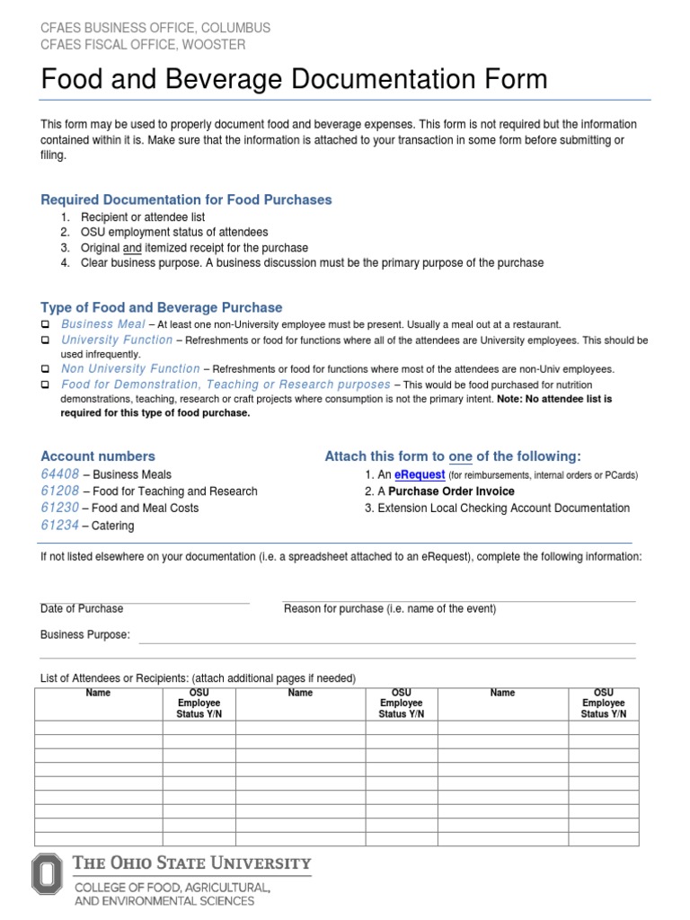 Food and Beverage Documentation Guide | PDF | Foodservice | Receipt