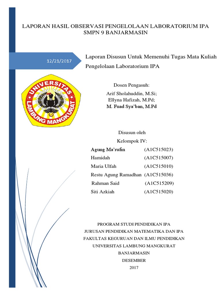 Laporan Observasi Smpn 9 Banjarmasin Autosaved