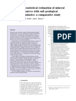 Geostatistical Estimation of Mineral Resources With Soft Geological Boundaries: A Comparative Study