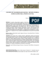 A modernidade líquida de Bauman: continuidades e descontinuidades na modernidade