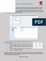 Consulta de CAMPOS CALCULADOS Ventana de Excel