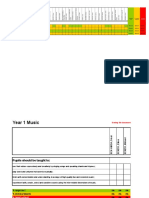 T PA 952 KS1 and KS2 Music Assessment Spreadsheet
