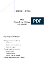 PPT Fisiologi Telinga Faizah Giftari F